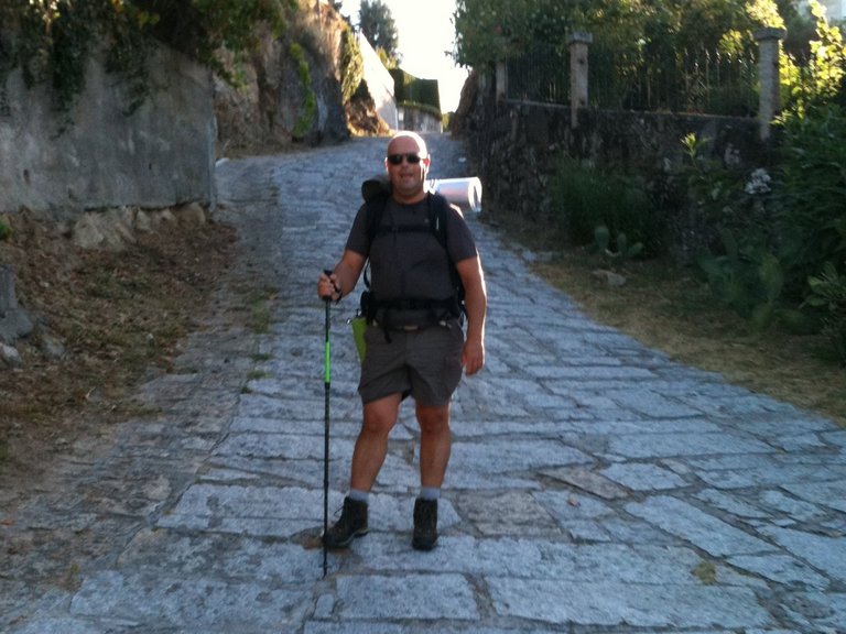 Patiënt op weg naar de Camino de Santiago