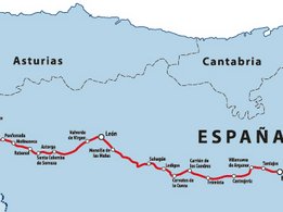 De route naar Santiago de Compostella