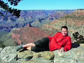 Vrouwelijke patiënt bij de Grand Canyon