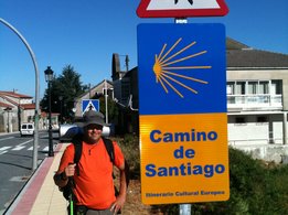 Patiënt op weg naar de Camino de Santiago